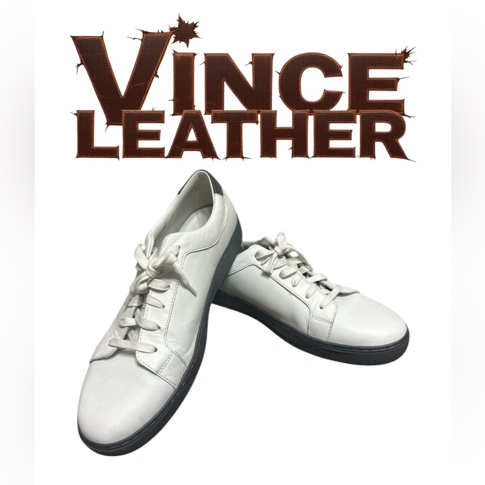 👞 men’s Vince leather sneakers size 12 EUR 46